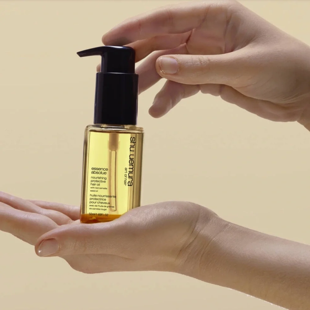 Shu Uemura essence absolue nourishing protective hair oil add shine tame frizz